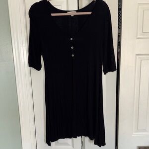 Zenna Outfitters Black 3/4 length sleeve tunic dress Medium